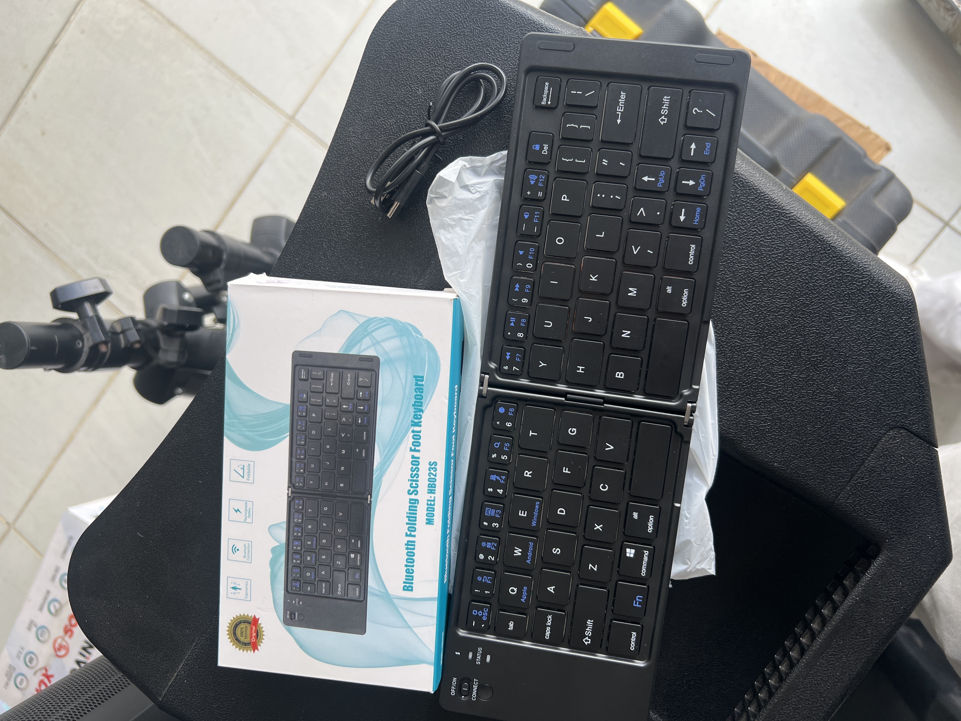 Teclado plegable bluetooth