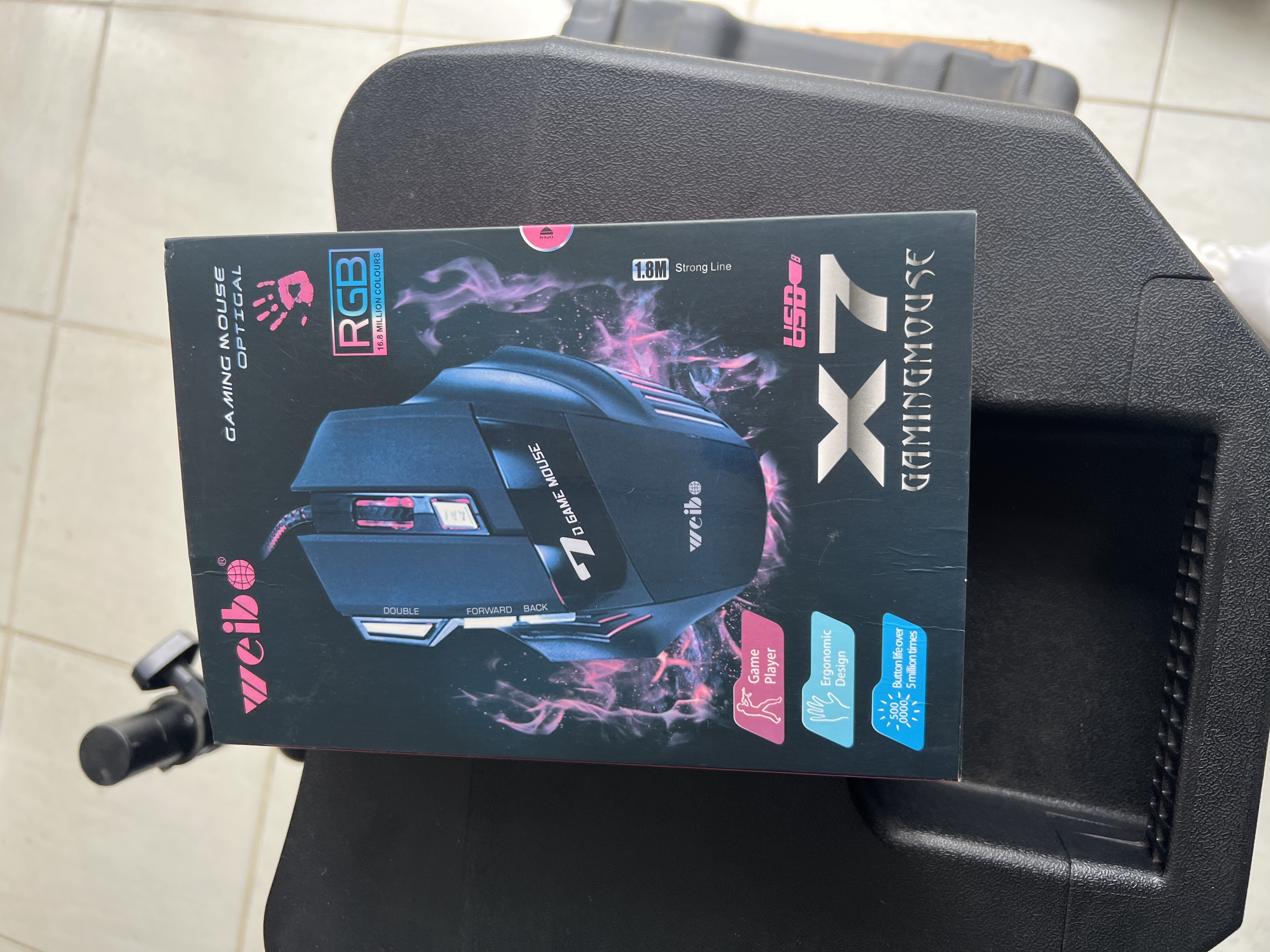 Mouse gamer x7 weibo RGB