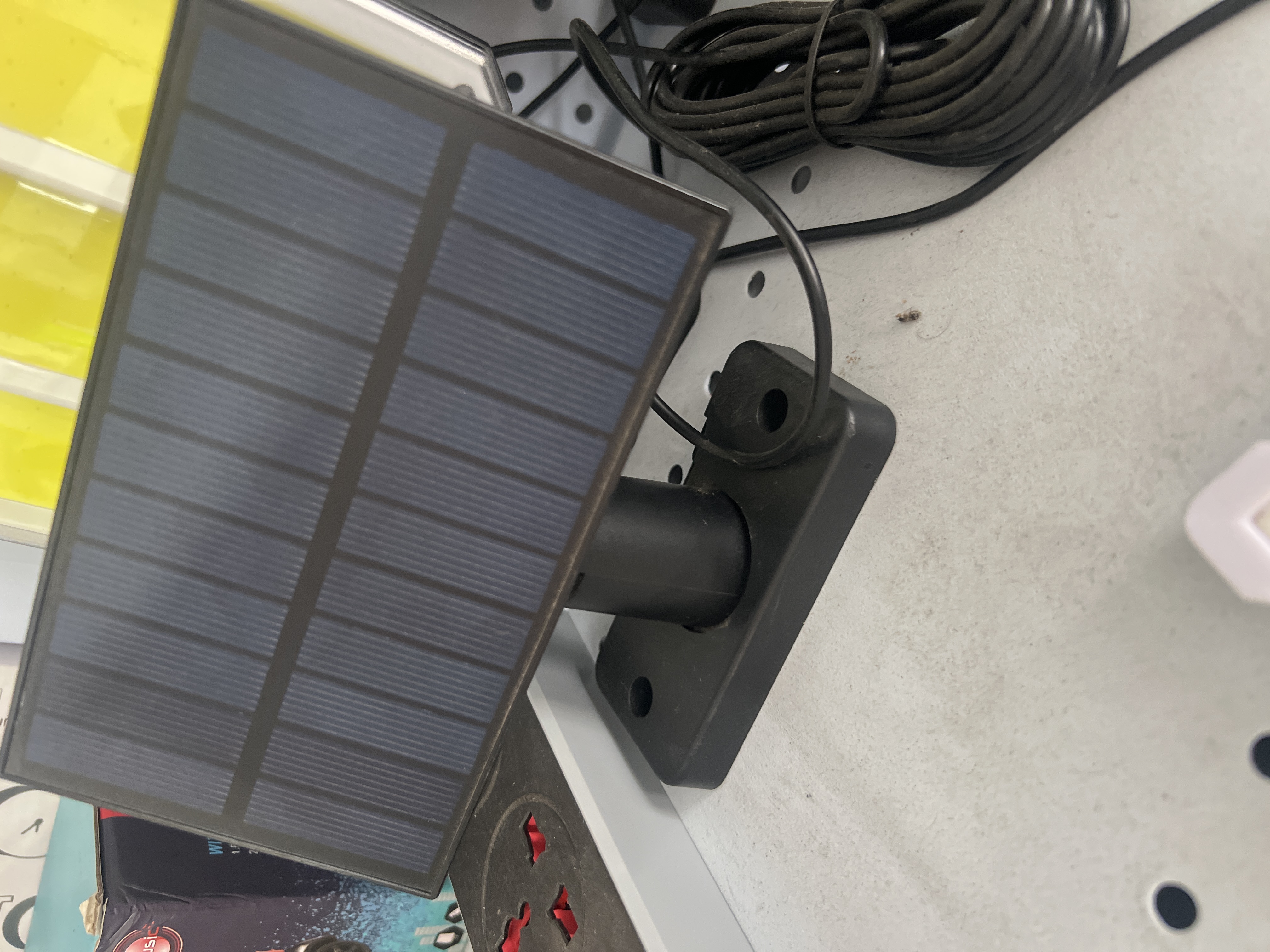 Lámpara con Mini panel solar