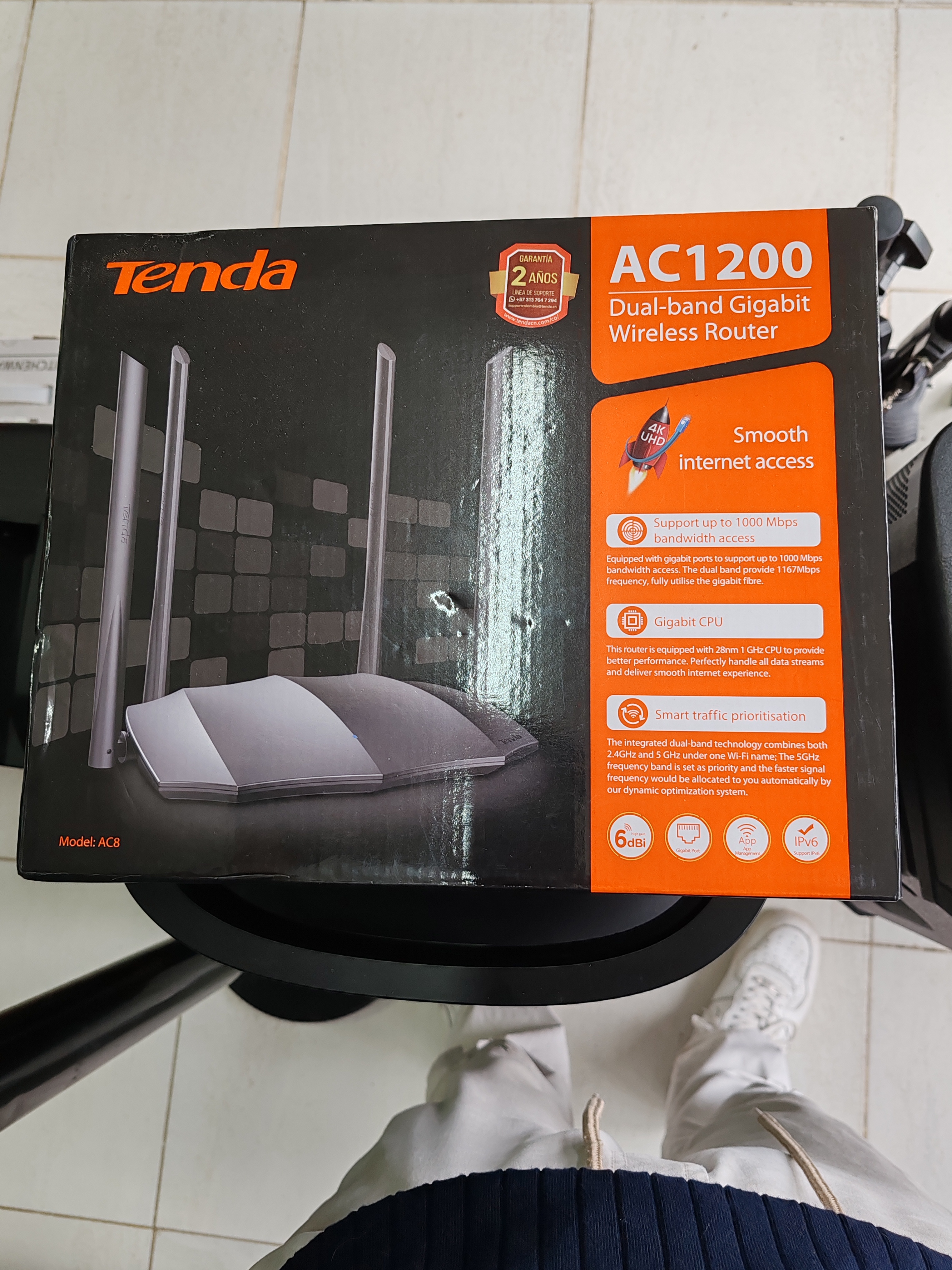 Router de Internet AC1200 TENDA