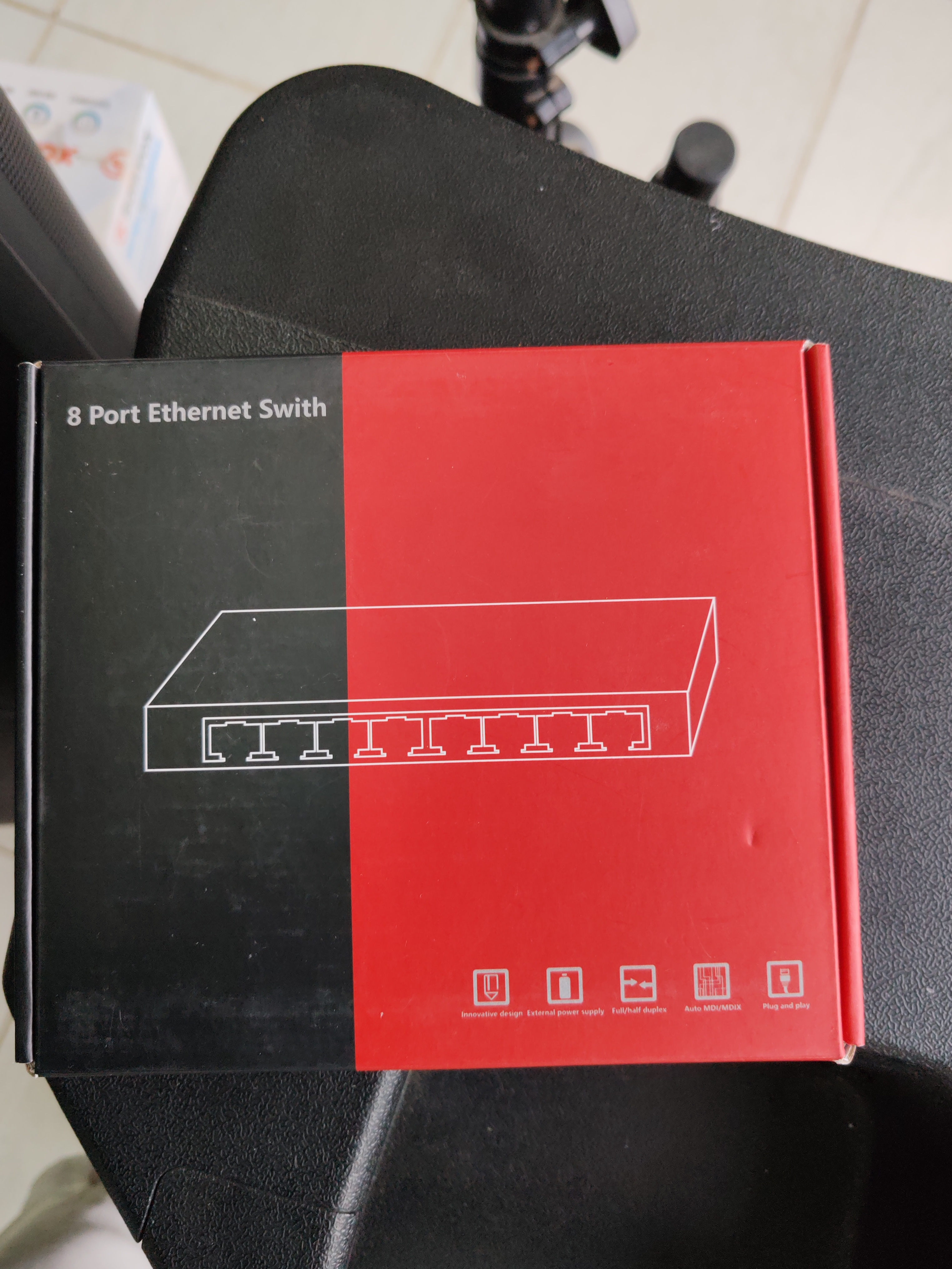 Multitoma de puertos Ethernet 8 puertos